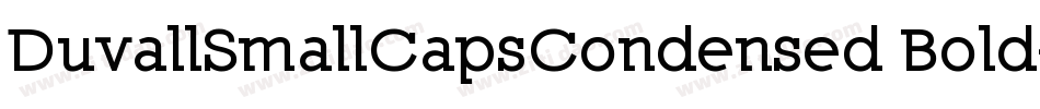 DuvallSmallCapsCondensed Bold字体转换